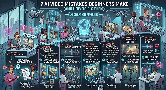 7 AI Video Mistakes Beginners Make (And How to Fix Them)
