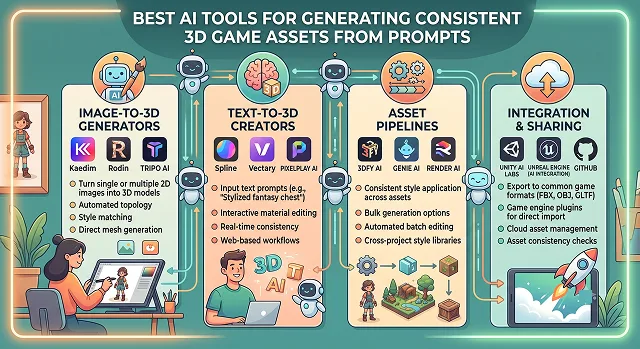 Best AI Tools for Generating Consistent 3D Game Assets from Prompts