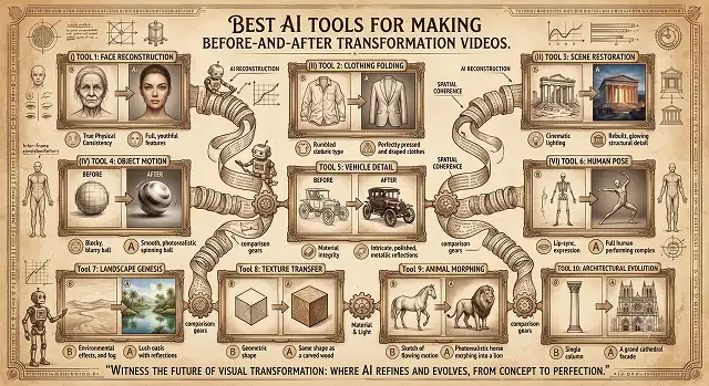 Best AI Tools for Making Before-and-After Transformation Videos