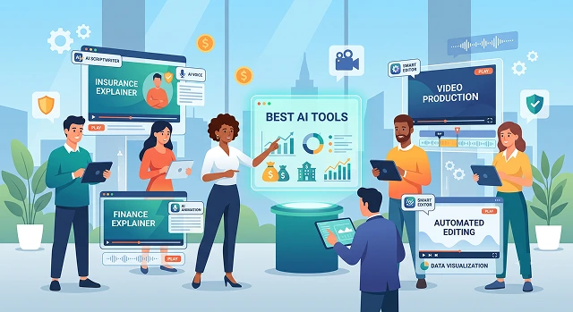 Best AI Tools for Making Insurance and Finance Explainer Videos