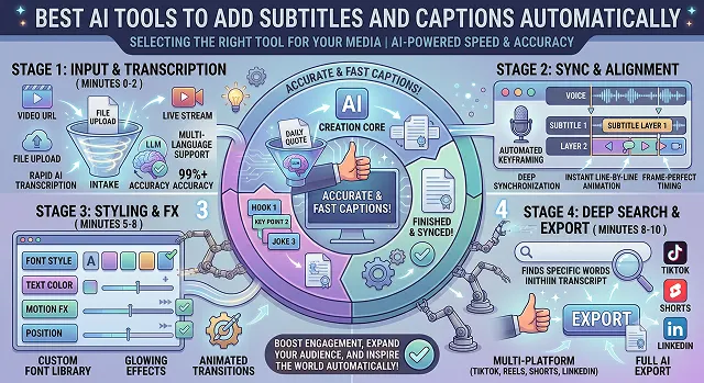 Best AI Tools to Add Subtitles and Captions Automatically