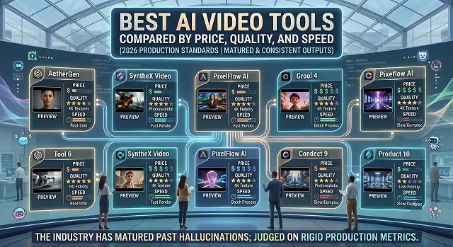 Best AI Video Tools Compared by Price, Quality, and Speed