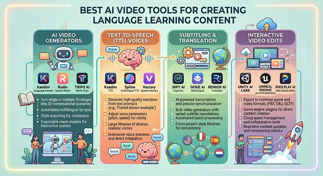 Best AI Video Tools for Creating Language Learning Content