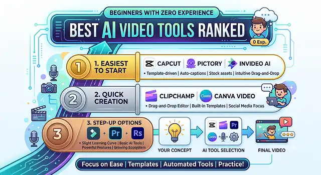 Best AI Video Tools Ranked for Beginners With Zero Experience