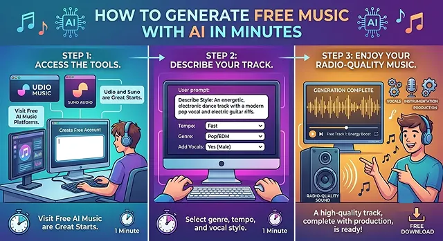 How to Generate Free Music with AI in Minutes