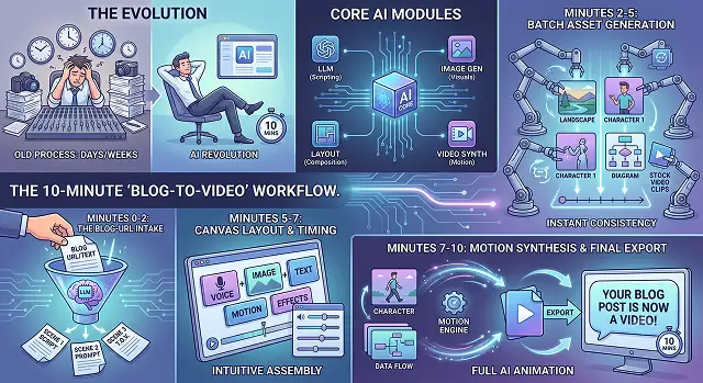 How to Turn a Blog Post into an AI Video in 10 Minutes