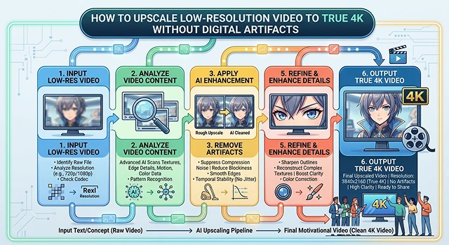 How to Upscale Low-Resolution Video to True 4K Without Digital Artifacts
