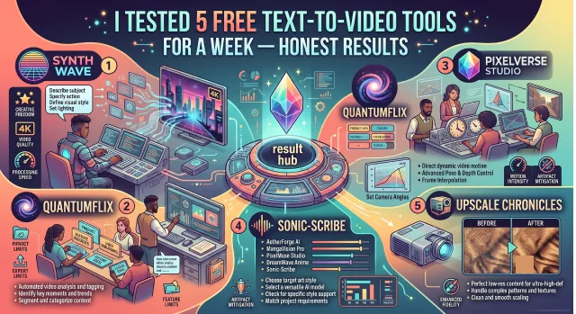 I Tested 5 Free Text-to-Video Tools For A Week — Honest Results