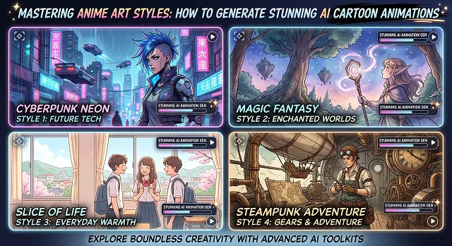 Mastering Anime Art Styles: How to Generate Stunning AI Cartoon Animations