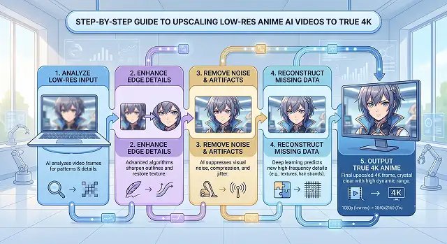 Step-by-Step Guide to Upscaling Low-Res Anime AI Videos to True 4K