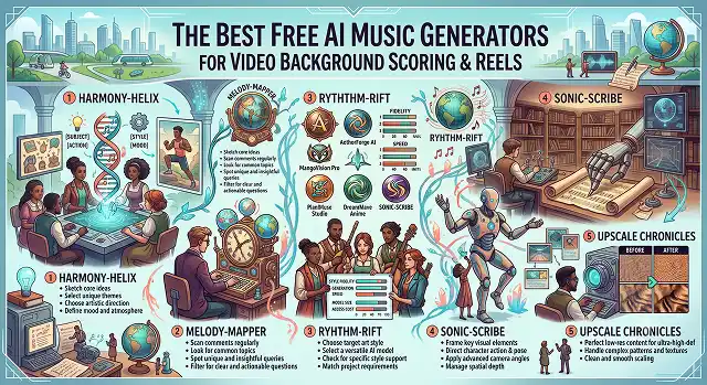 The Best Free AI Music Generators for Video Background Scoring & Reels