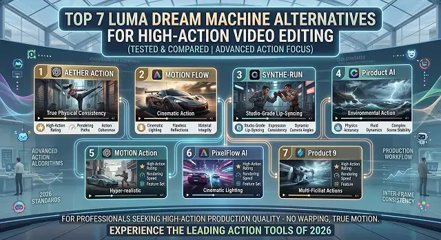 Top 7 Luma Dream Machine Alternatives for High-Action Video Editing
