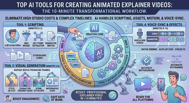 Top AI Tools for Creating Animated Explainer Videos